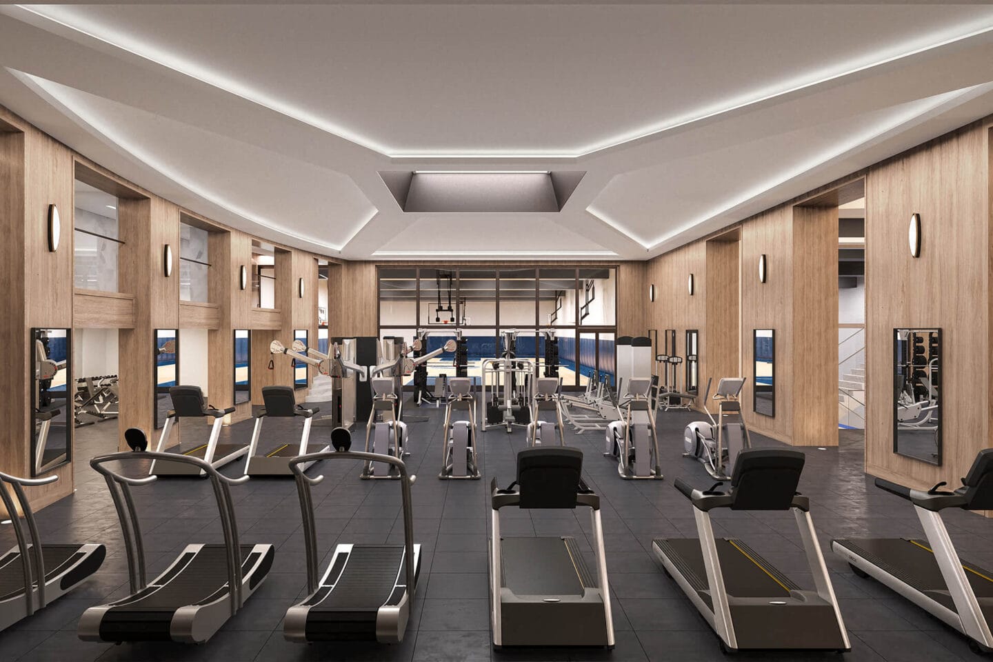 Fitness center at Waterline Square, 675 West 59th New York, NY 10069