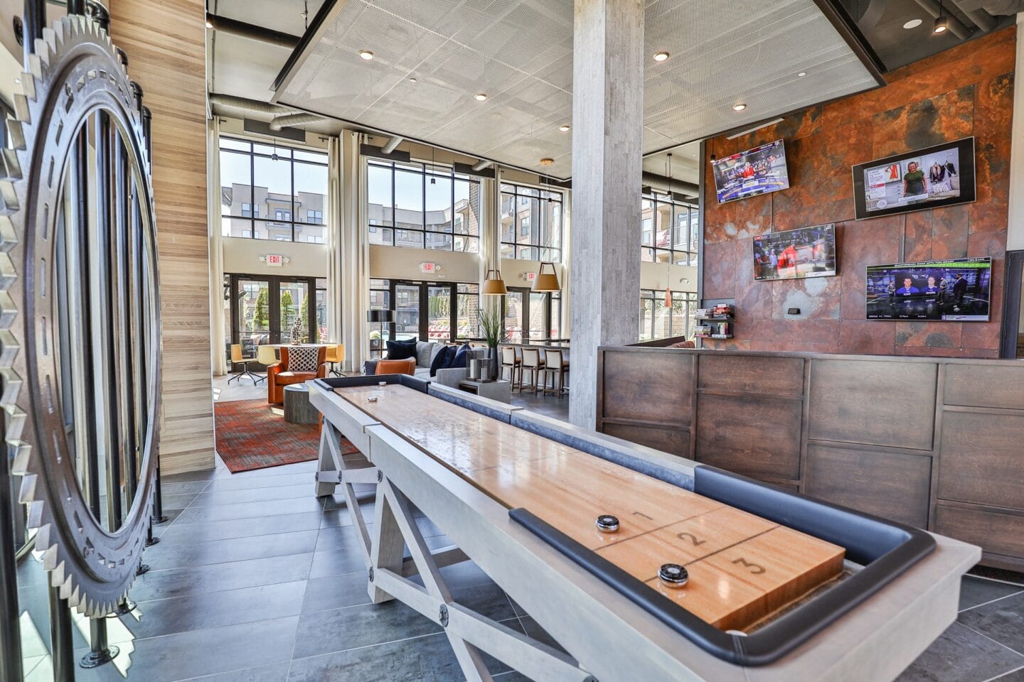 Shuffleboard In Clubhouse at Stadium Walk By Windsor, Atlanta, GA, 30339