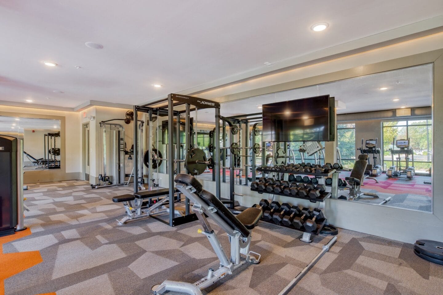 Weights and equipment at Stadium Walk by Windsor