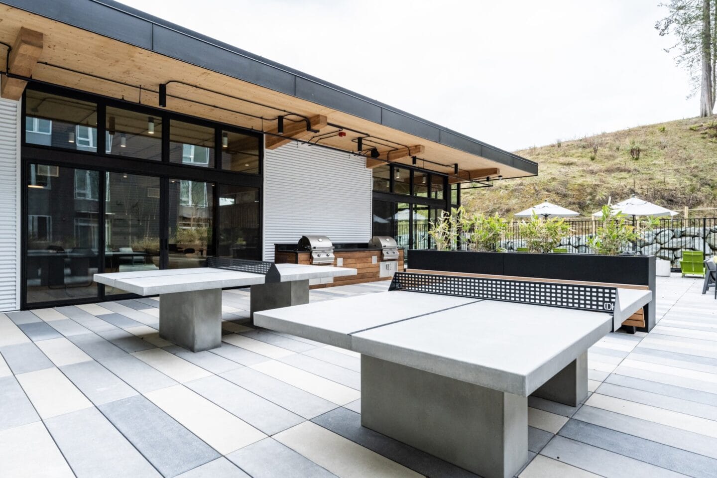 Outdoor Table Tennis at Windsor Totem Lake, Kirkland, Washington