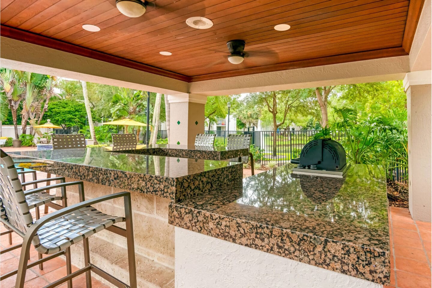 Outdoor entertainment space at Windsor Coconut Creek, Florida, 33073