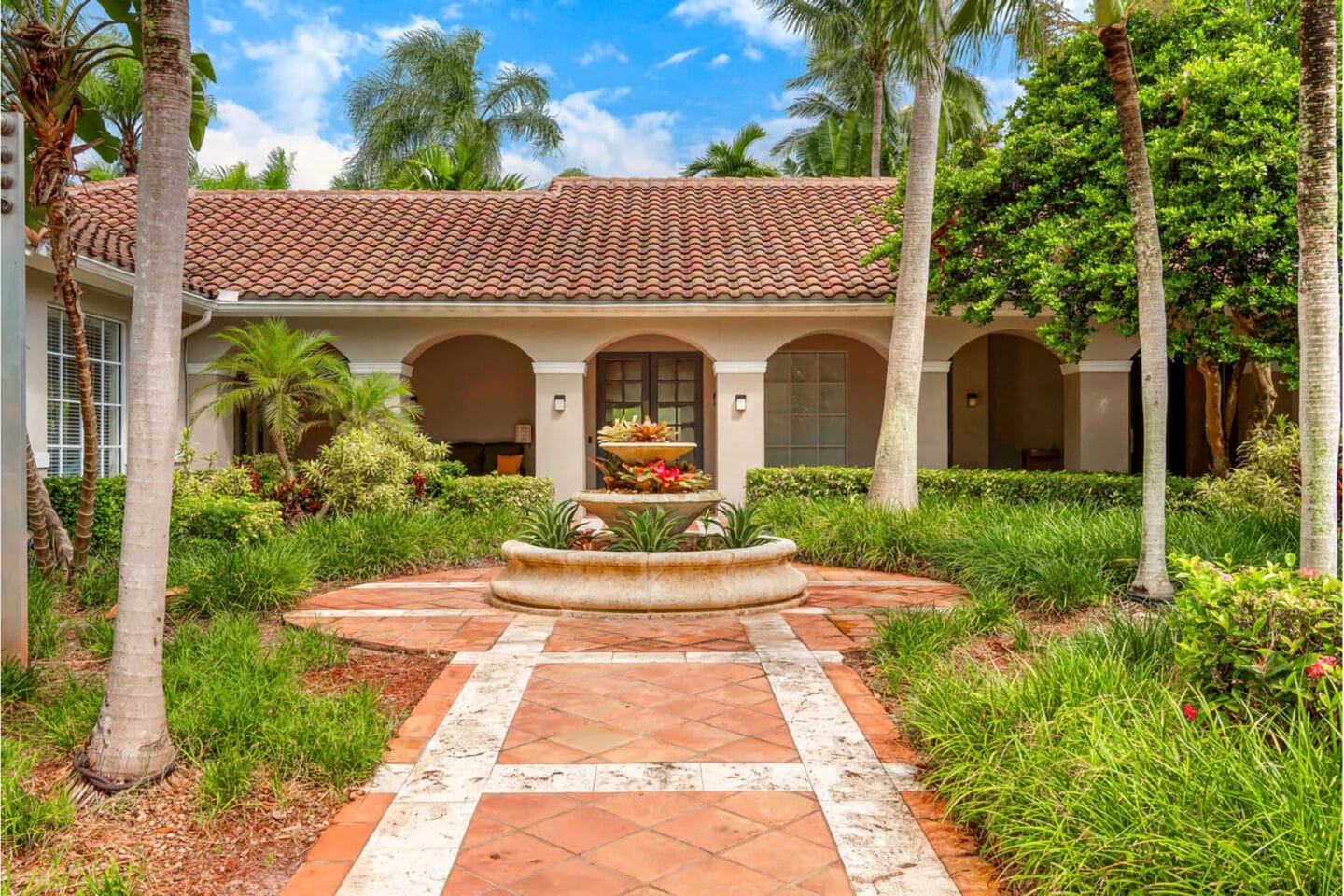 Outdoor Fountain at Windsor Coconut Creek, Florida, 33073