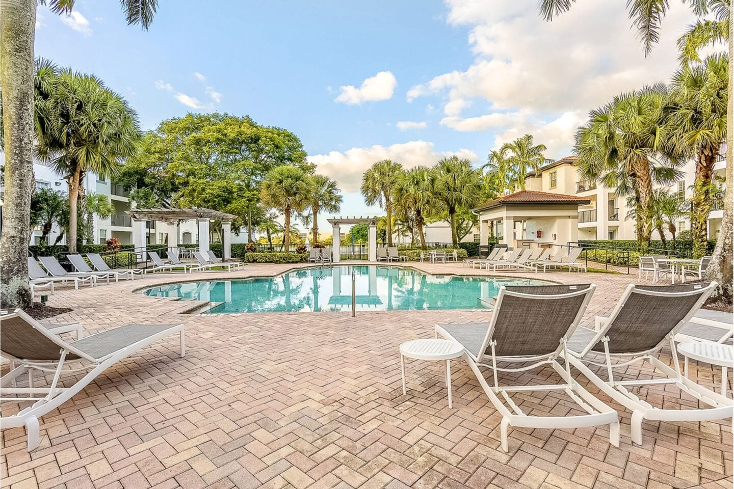 Poolside Relaxing Area at The Winston by Windsor, Pembroke Pines