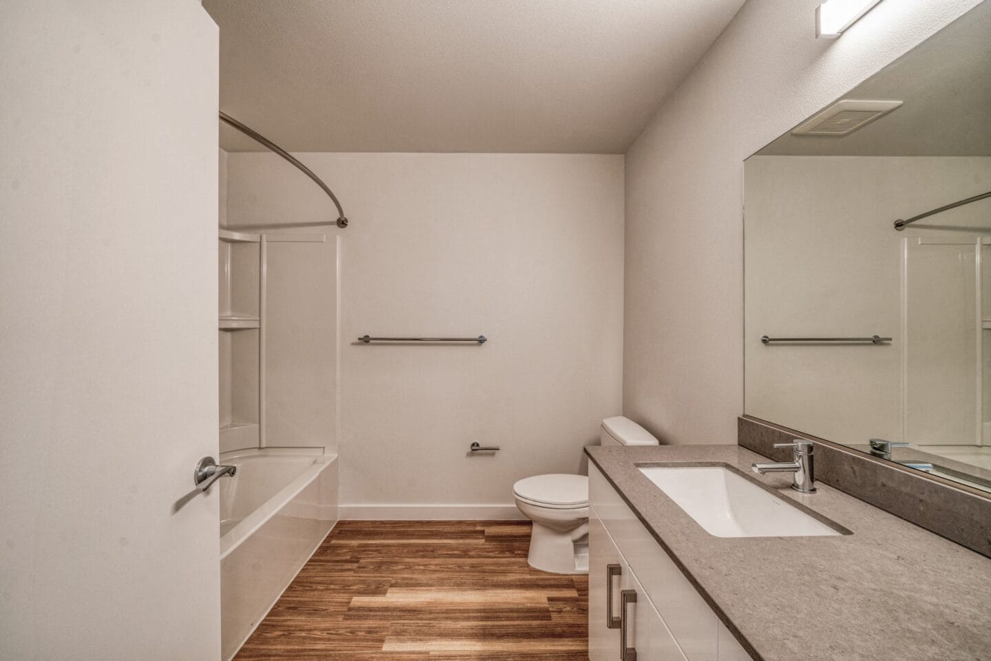 Bathroom with a toilet sink and shower  at Windsor Buckman, Portland, Oregon