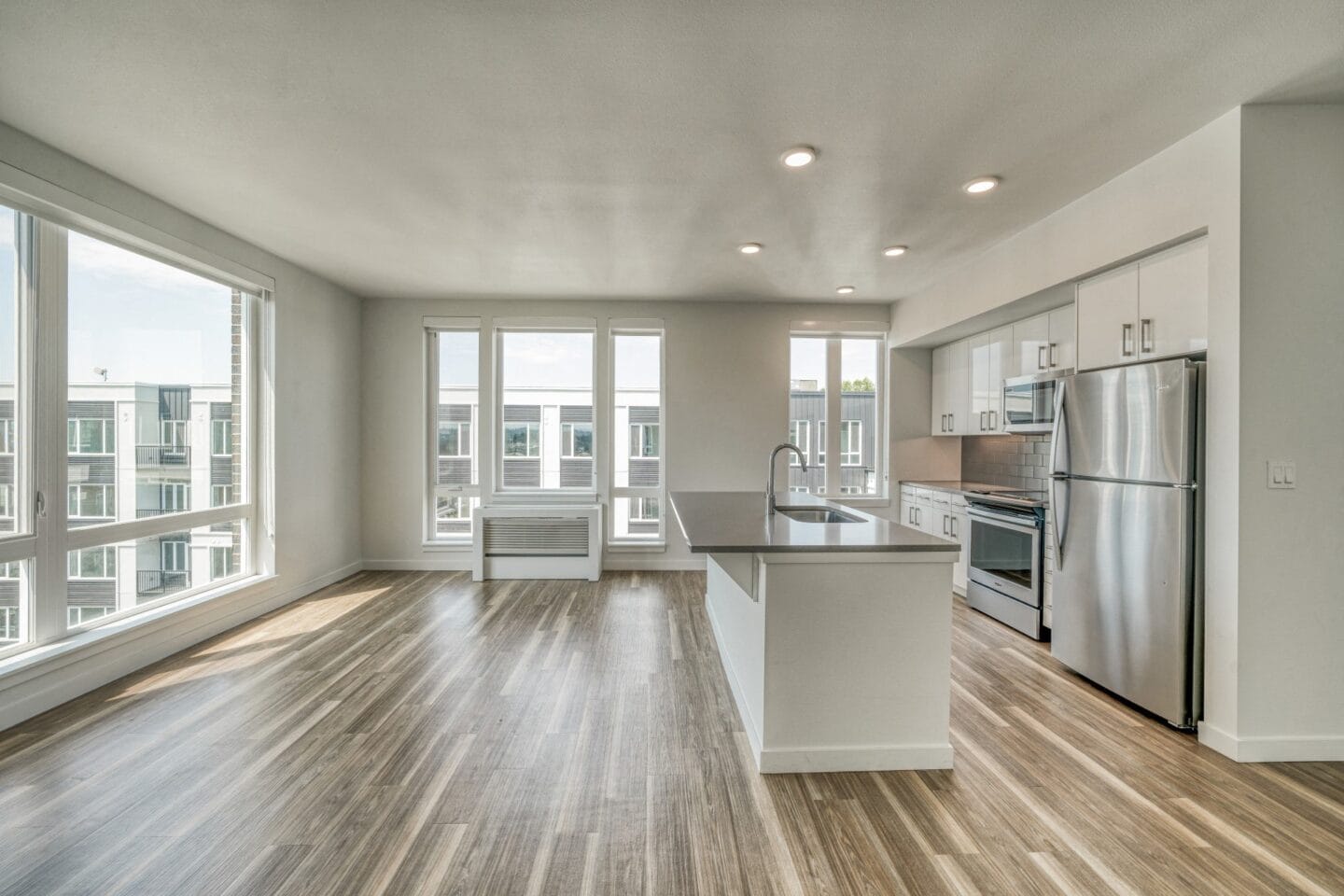 Kitchen and dining area  at Windsor Buckman, Portland, Oregon