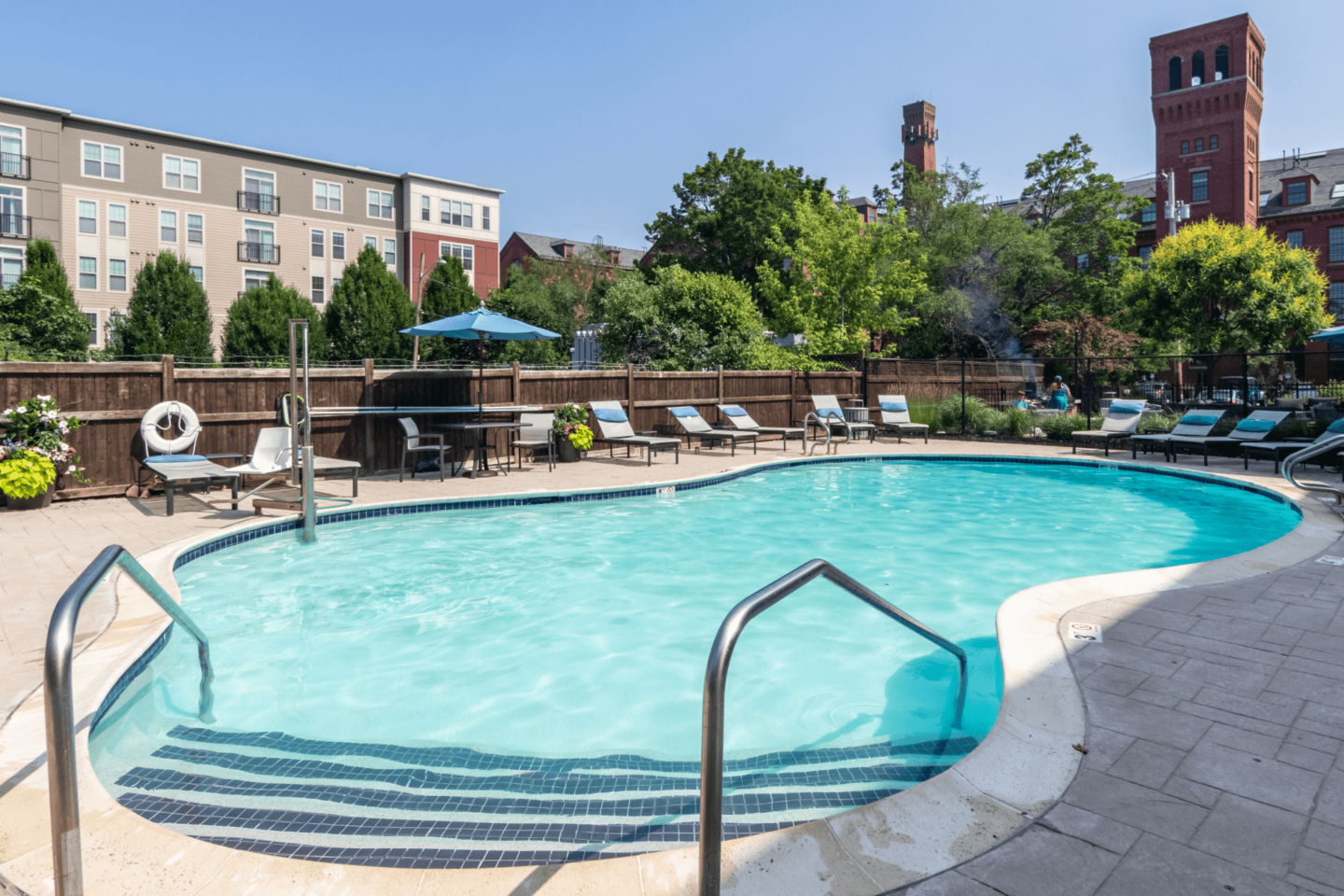 Community pool at Windsor Radio Factory, Melrose, MA