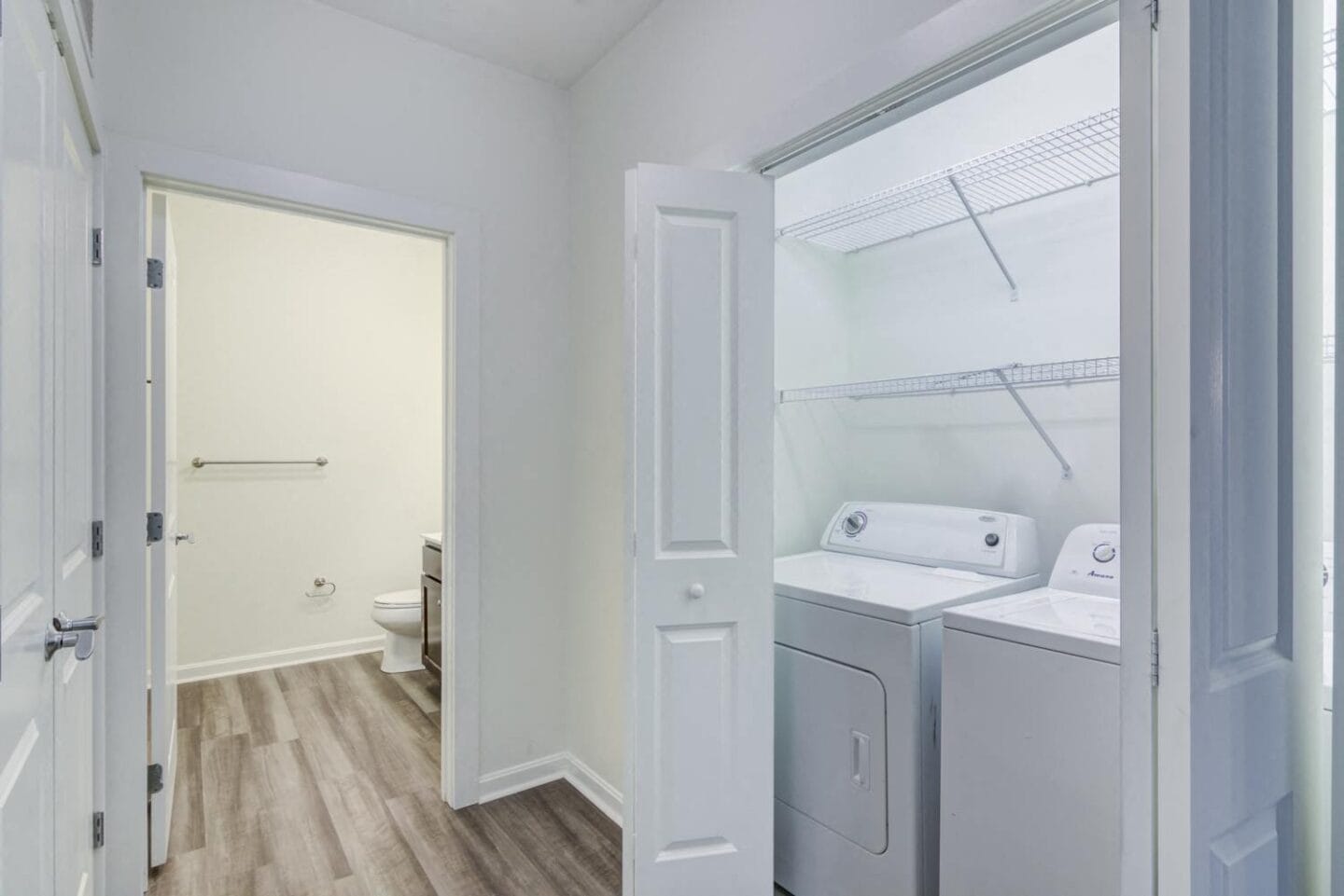 Laundry room with washer and dryer