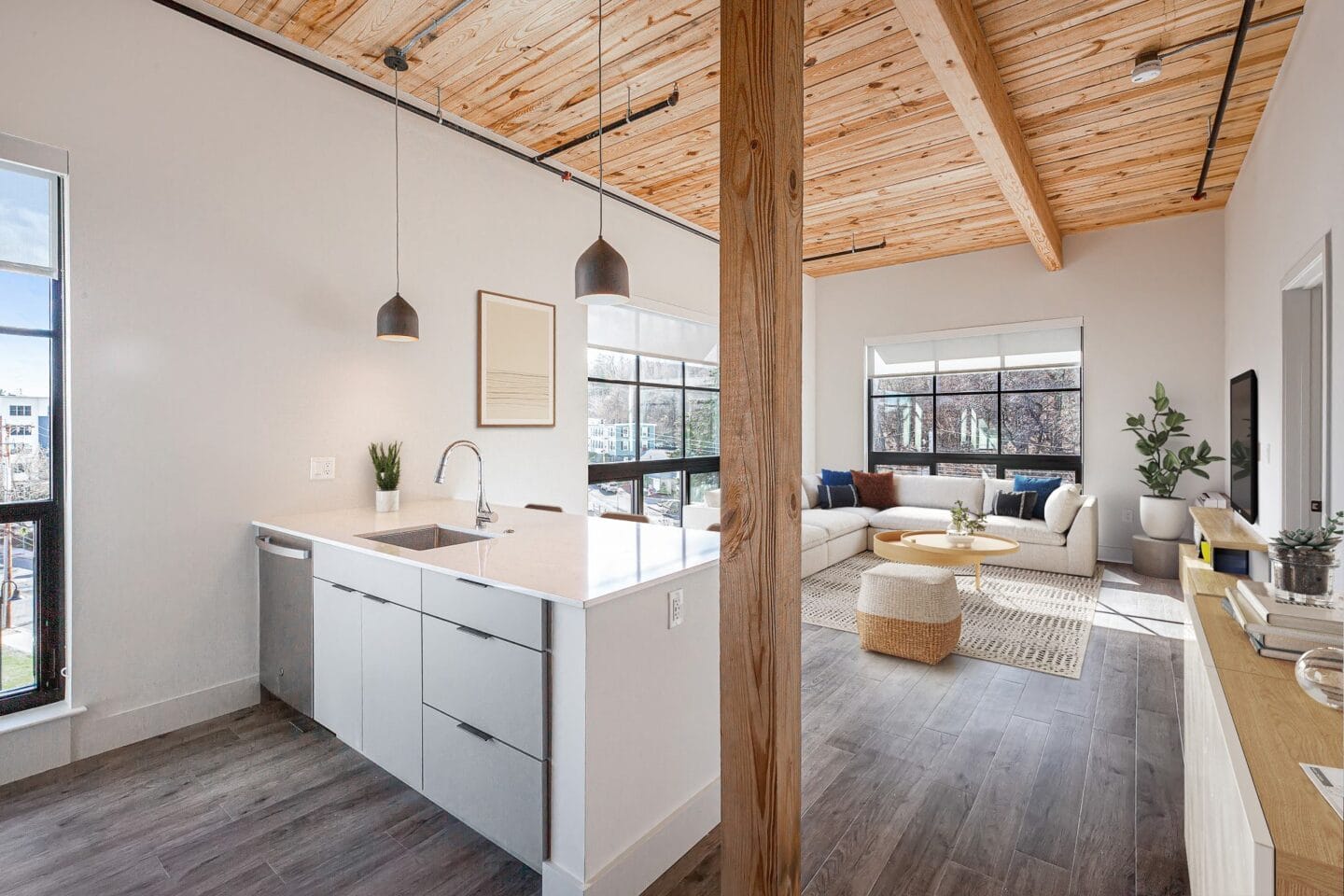 Kitchen and Living Room at Windsor Radio Factory, Melrose, MA, 02176