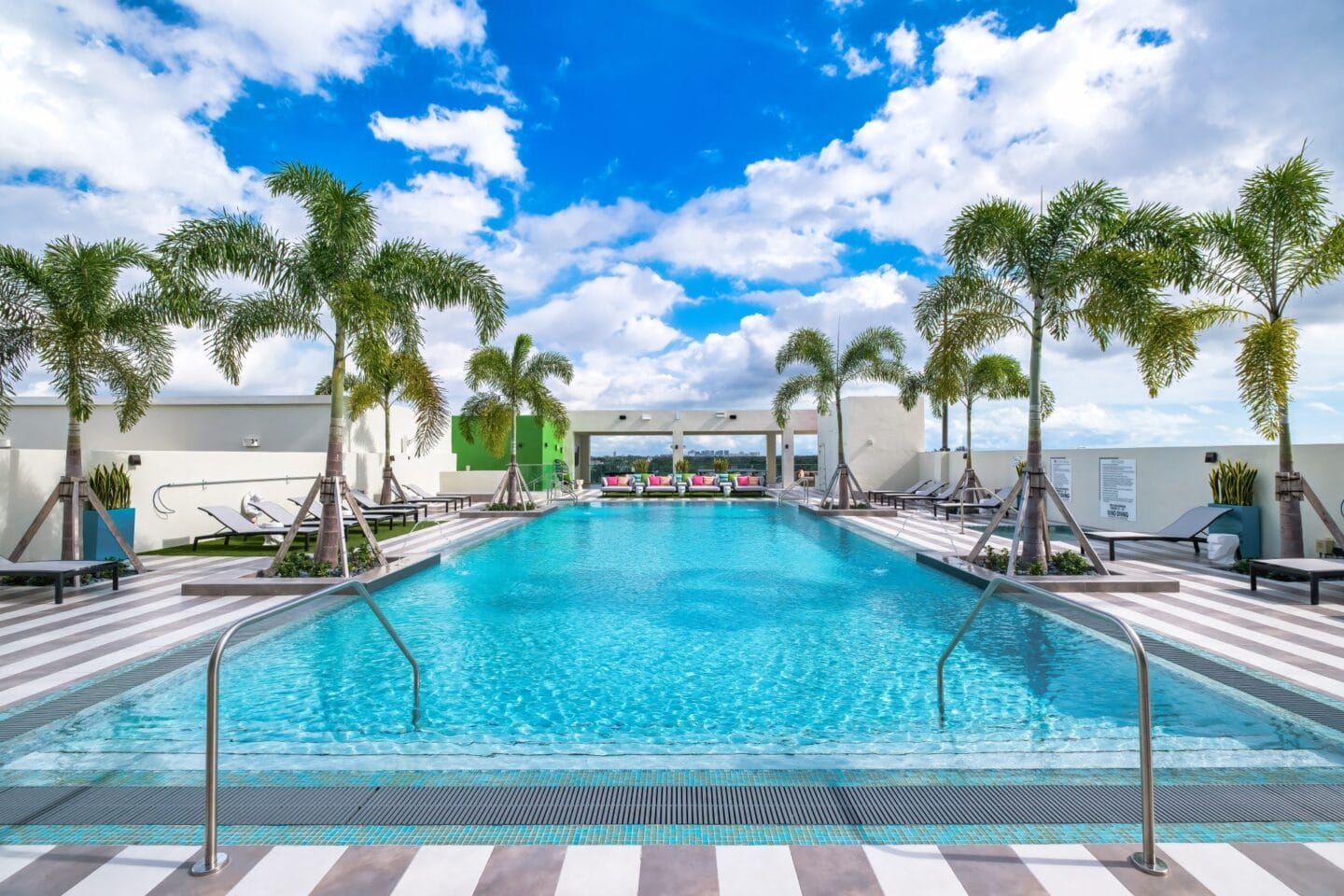 Large swimming pool at Windsor Ludlam Trail in Miami, FL.