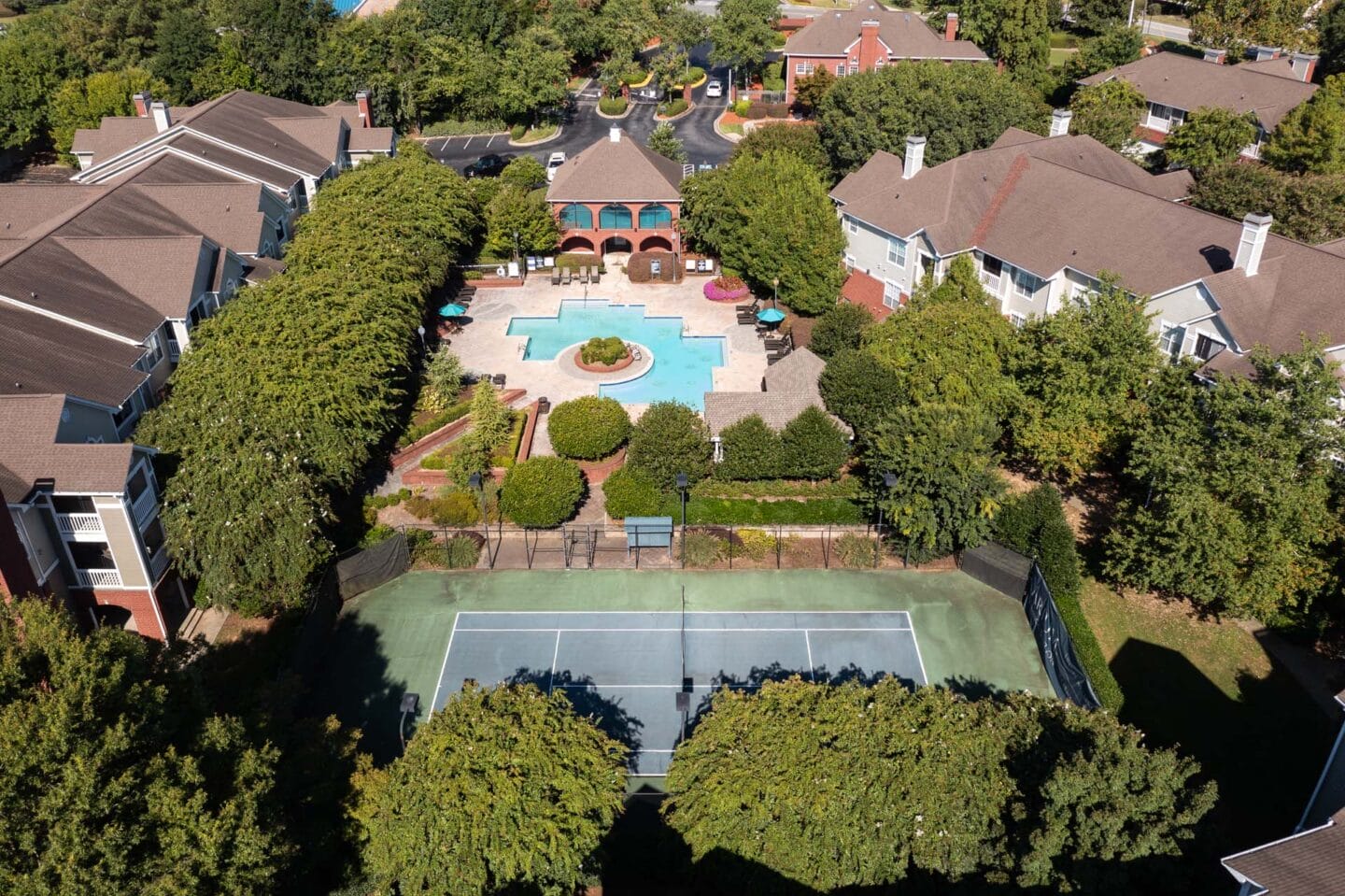 Aerial view of Windsor Vinings Apartments in Atlanta