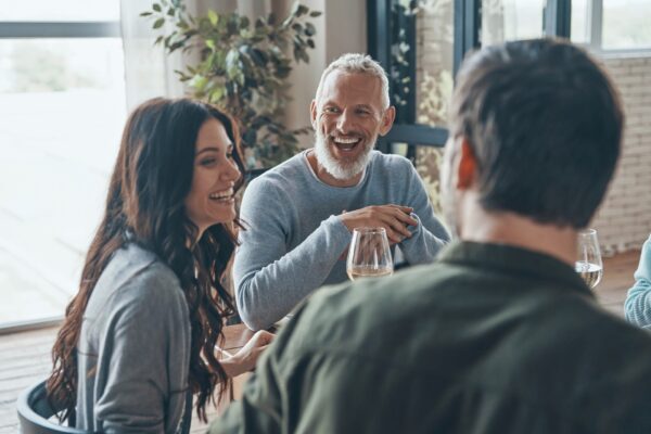 group of people smiling