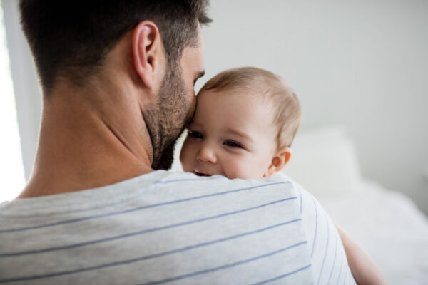 father with baby