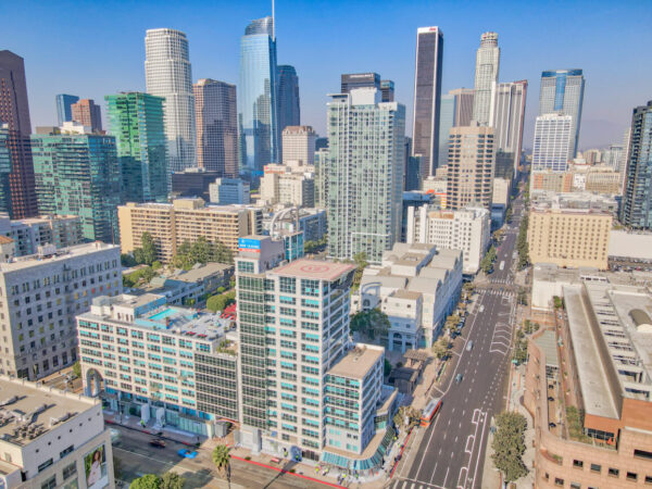 A panoramic view of Down Town Los Angles