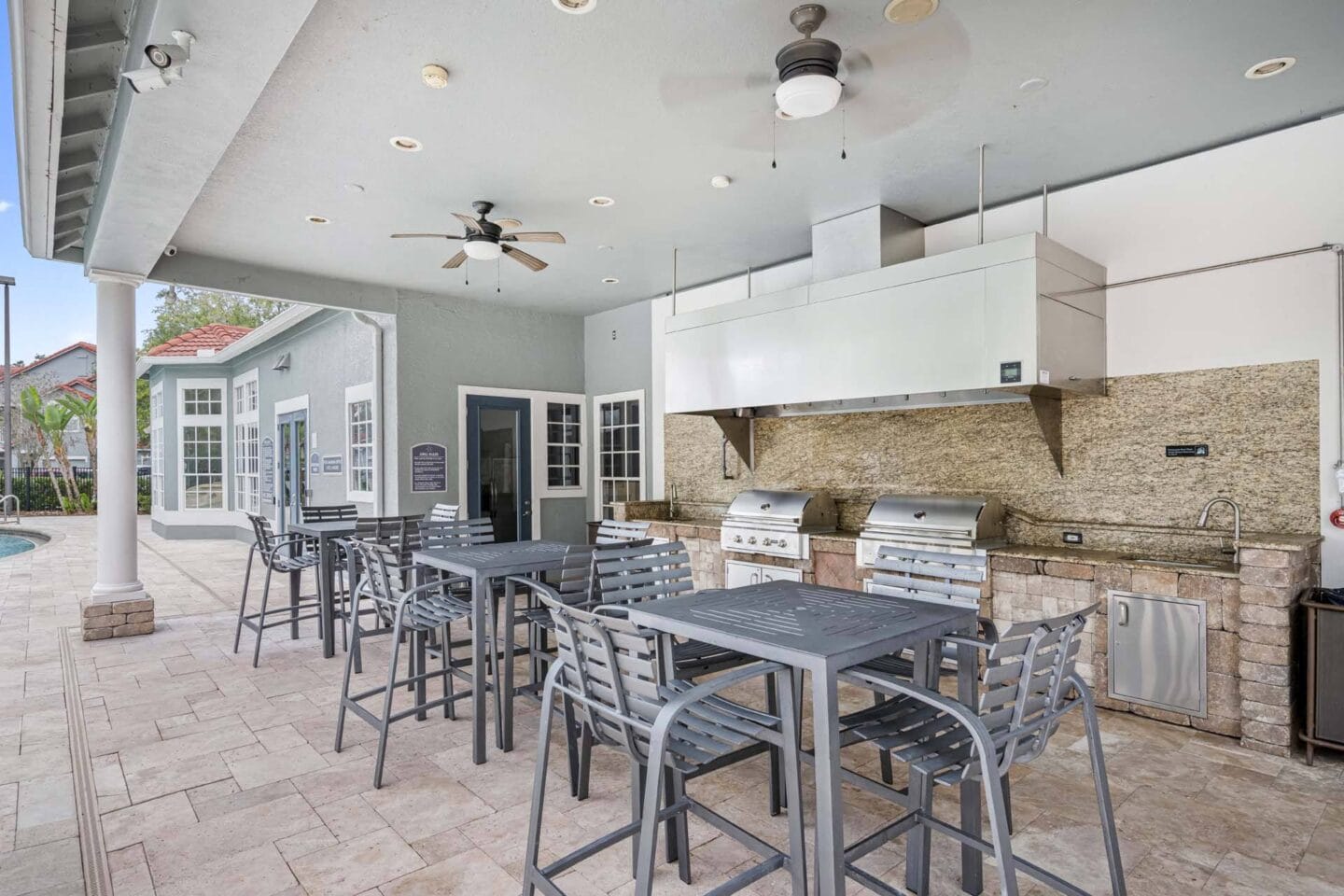 Outdoor Kitchen and Grilling Area at Windsor Highwoods Preserve, Tampa, 33647