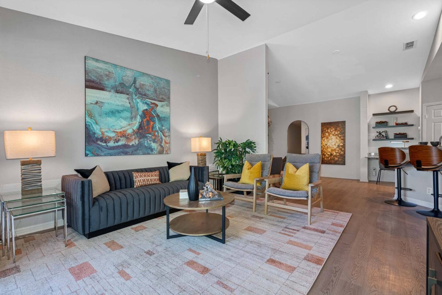 Spacious Living Room at Windsor Highwoods Preserve, Florida, 33647