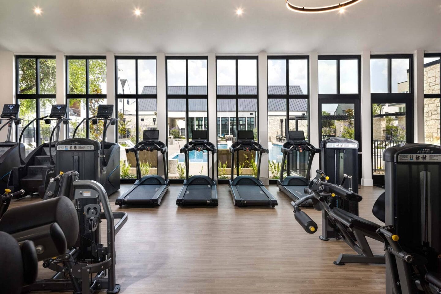 Fitness Center with cardio machines at Windsor West Plano Apartments, Plano , Texas