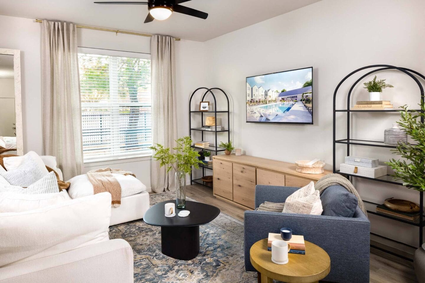 Spacious Living Room at Windsor West Plano Apartments, Plano , Texas