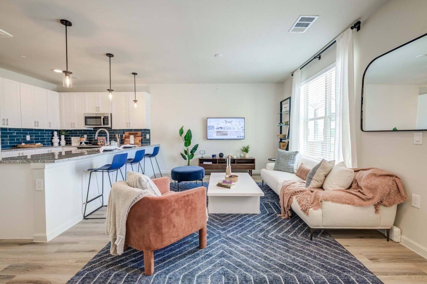 Modern Living Room at Windsor West Plano Apartments, Plano